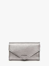 Coin Purse Leather Etrier Silver etincelle irisee EETI5018