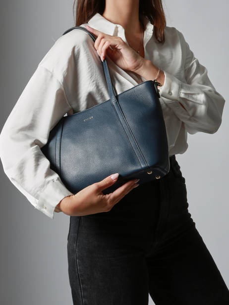 Sac Porté épaule S Tradition Cuir Etrier Bleu tradition ETRA060S vue secondaire 1